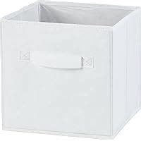 H & L Russel Medium White Embossed Folding Storage Box 